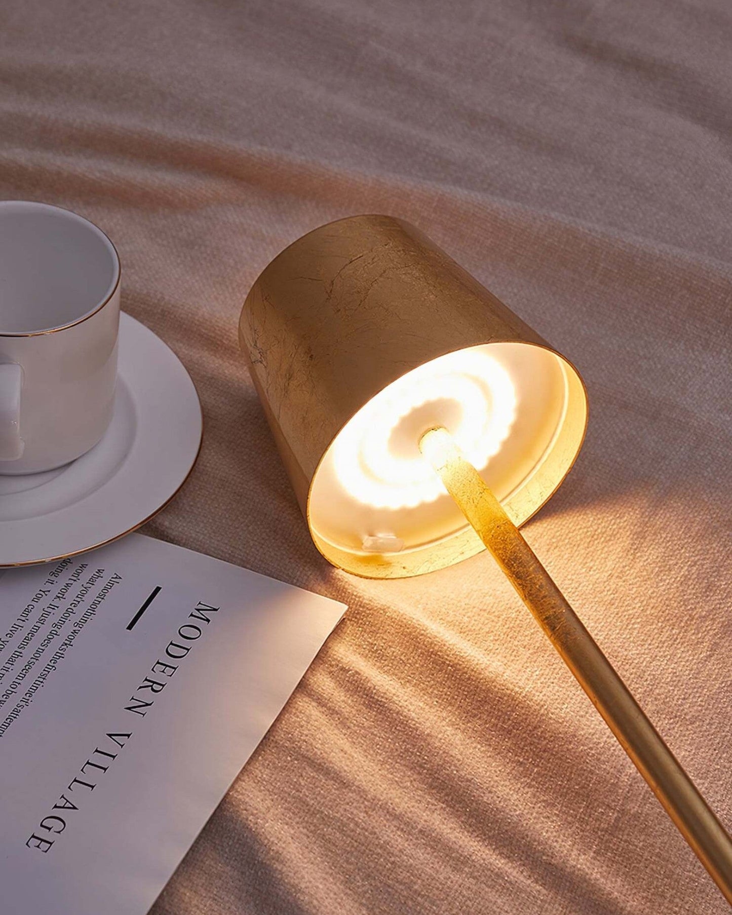 LED Table Lamp with 3-Colour Touch Control and USB Charging BUENTA
