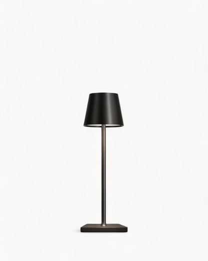 LED Table Lamp with 3-Colour Touch Control and USB Charging Black BUENTA
