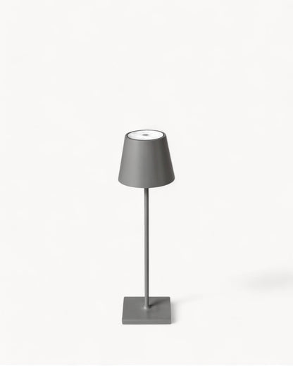 LED Table Lamp with 3-Colour Touch Control and USB Charging Gray BUENTA